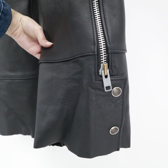 Harley Davidson Leather Motorcycle Chaps Men M Black Edgy Grunge Riding Alt Punk - Picture 7 of 16